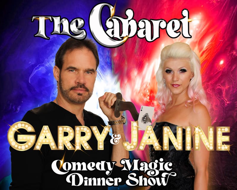 Branson: Cabaret Comedy Magic Dinner Show - The comedy-magic performance: Garry and Janine bring laughs with actual impossible moments