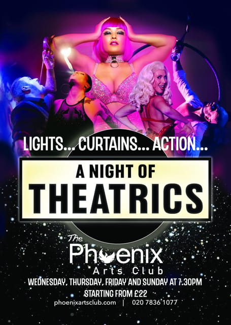 London: A Night of Theatrics! Cabaret Show - Your evening flow: what happens from doors to showtime