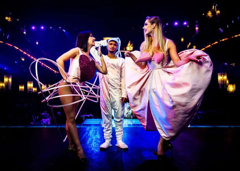 Paris: "My First Cabaret" Family Show at Paradis Latin - Audience interaction: when kids get on stage for a bit